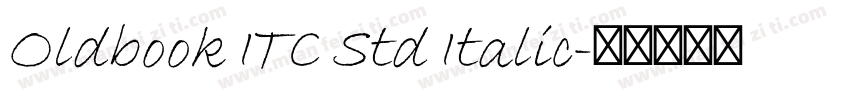 Oldbook ITC Std Italic字体转换